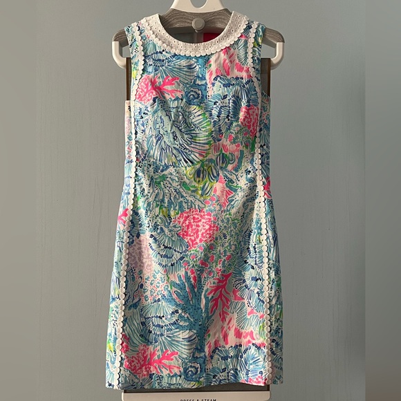 Robe Lilly Pulitzer Mila Dobby - Taille 2 - Sink Or Swim - Neuve Avec étiquettes